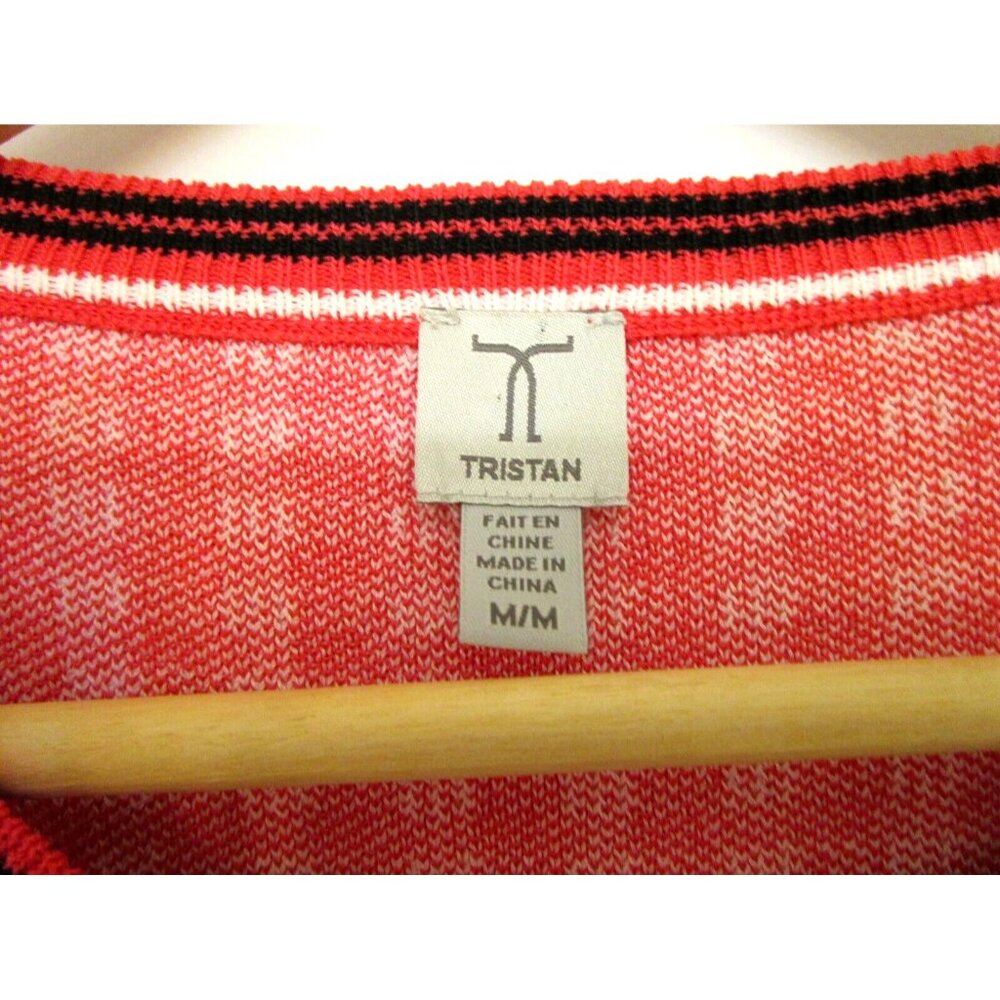 Tristan Cardigan Checkered -Women Size Medium -Pink/White/Black Gingham Buttons - Picture 6 of 14